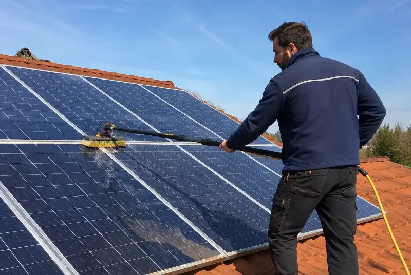 Nettoyage et entretien de panneaux solaires à Epiniac